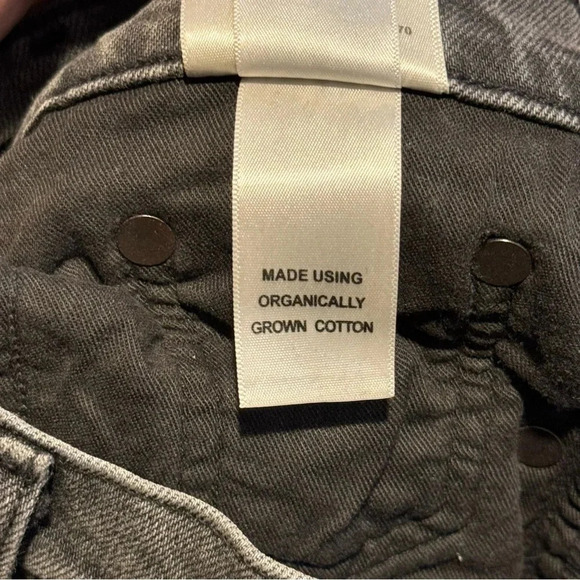 AGOLDE Women’s Nico High Rise Slim Fit Denim Jeans Ceremony Gray 25 Button Fly - Picture 6 of 8